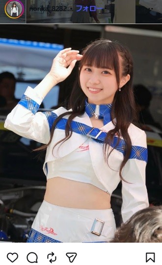 柏田徳花のインスタグラム＠norika_8282より