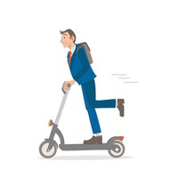 2023年7月1日、道路交通法の改正により、電動キックボードが免許＆ヘルメット不要となりました。イラストはイメージです（MASAGAMI/stock.adobe.com）