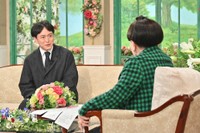 21日放送の「徹子の部屋」に出演する篠山輝信（左）と司会の黒柳徹子＝テレビ朝日提供