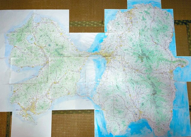 10年がかりの大作！架空の国「旭国」の空想地図（しまがわさん提供）