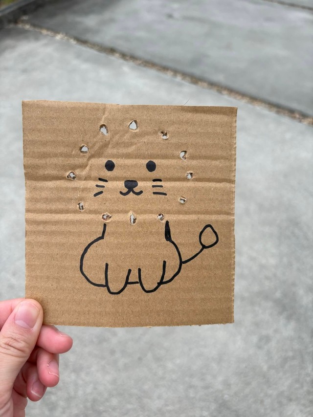 たんぽぽを刺す前（いおさん提供） 