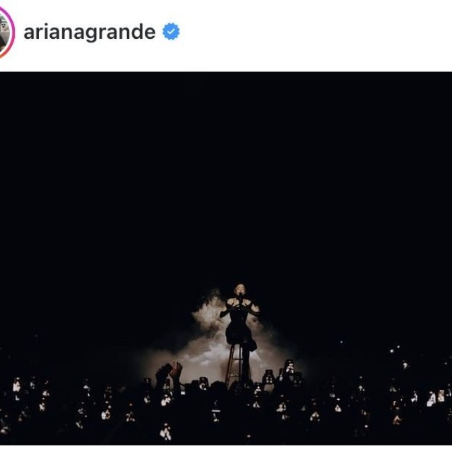アリアナ・グランデのインスタグラム＠arianagrandeより