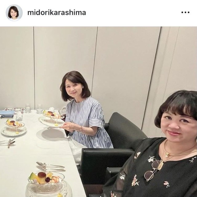 辛島美登里インスタグラム＠midorikarashimaより