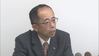 泉雅文さん（社長就任時の会見　2010年）