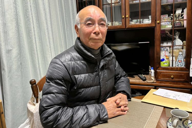 石丸利太さん=2026年1月、佐賀県伊万里市、秋山訓子撮影