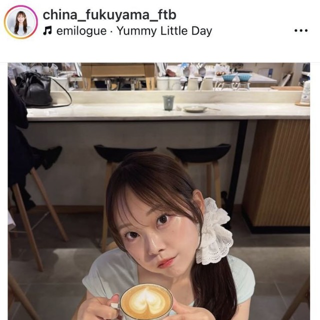 福山千奈アナウンサーのインスタグラム＠china_fukuyama_ftbより