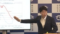 知事定例会見 岡山県庁