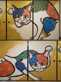 圧巻の襖絵も見どころのひとつ　© NyanNyan-Ji/TELACOYA