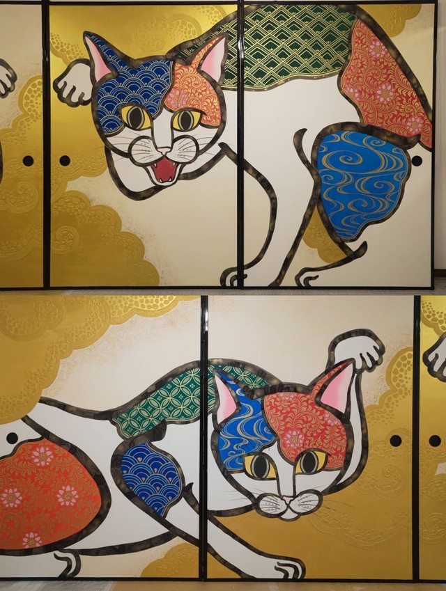 圧巻の襖絵も見どころのひとつ　© NyanNyan-Ji/TELACOYA