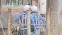 事故があった踏切　岡山・北区　17日午前11時ごろ