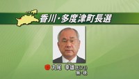 香川・多度津町長選　現職の丸尾幸雄さんが無投票で4回目の当選
