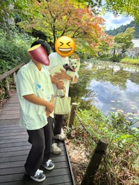 お出かけしてご機嫌なさぬきちゃん（画像提供：Horiさん）