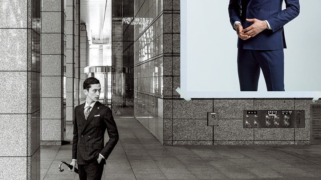 300高級イタリア製 ラルディーニ スリーピース ブートニエール スーツ