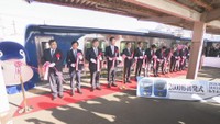 出発式 ことでん仏生山駅(高松市仏生山町)1日