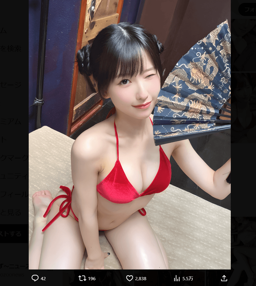 森嶋あんりのX（@anchuu_122）より