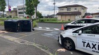 タクシーと軽乗用車が衝突　軽乗用車が横転し運転手が軽いけが　閉じ込められるも自力で脱出　仙台・太白区