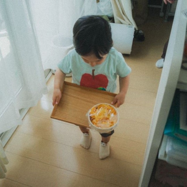 ああ！落ちそう！でも我慢して見守るのが大切（umi.さん提供）