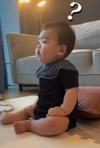 おかしいな…と切ない表情のけいくん（提供：＠oirakeikunさん）