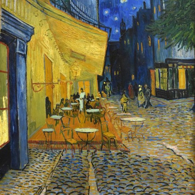 フィンセント・ファン・ゴッホ 「夜のカフェテラス」 （1888年）
