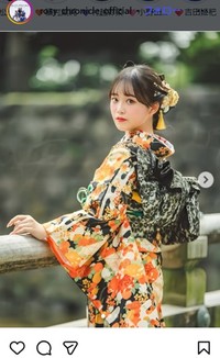 橋田歩果　ロージークロニクルのインスタグラム＠rosy_chronicle_officialより