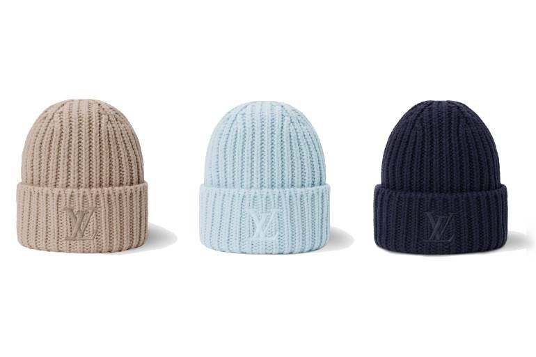 LOUIS VUITTON ニット帽 ビーニー ブルー ルイ・ヴィトン】ふんわり暖かなマフラー＆ニット帽が登場！ 秋冬を