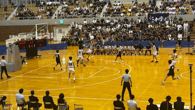 【岡山県高校総体】バスケットボール男子決勝 　岡山商大付が2度の延長戦の末岡山工を下す　6日の結果