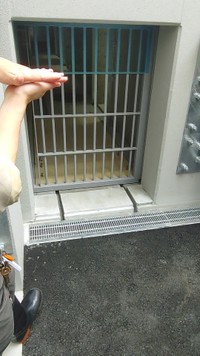 埋め込み式の体重計が設置されています