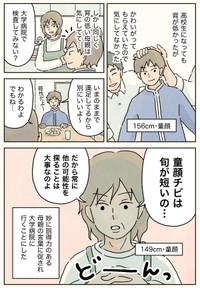【漫画】『背が低くて大学病院に行かされた話』2（コンテくん提供）
