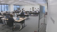 岡山市の災害対策本部　新庁舎　午前11時ごろ