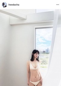 「UTB:G Vol.7」（ワニブックス）掲載を告知する蒔埜ひな　蒔埜ひなのインスタグラム（@heedacha）より＝2025年5月15日投稿