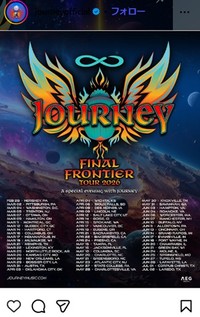 ジャーニーのインスタグラム＠journeyofficialより
