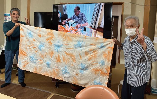 横断幕絞り染め完成
