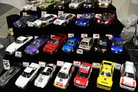 ラジコンの老舗ABCホビーのブースには、昭和世代の心をくすぐる車種がいっぱい