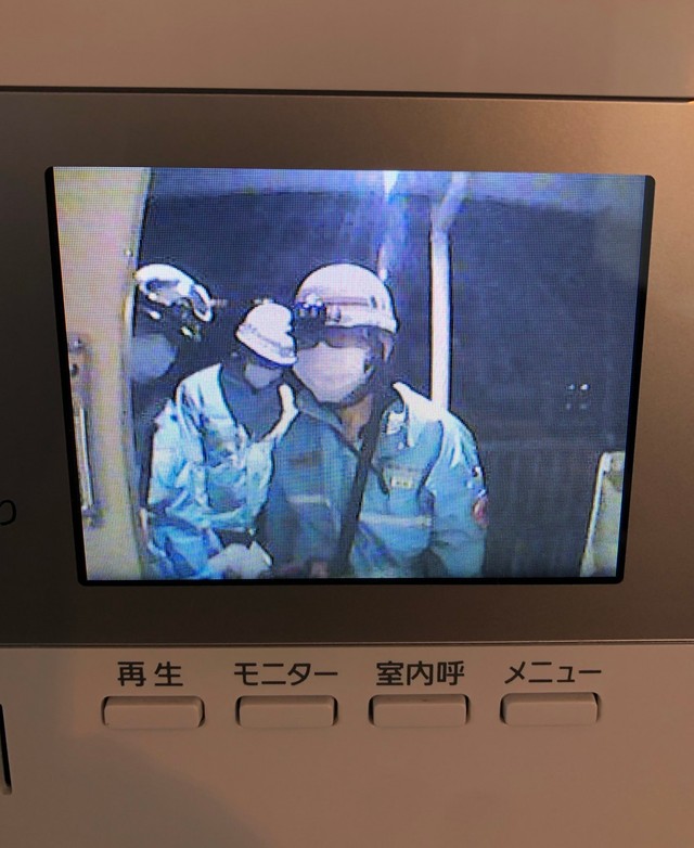 今度は救急隊員が…（テト２號さん提供）