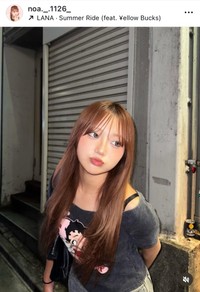 希空のインスタグラム（@noa._.1126_）より＝25年8月20日投稿