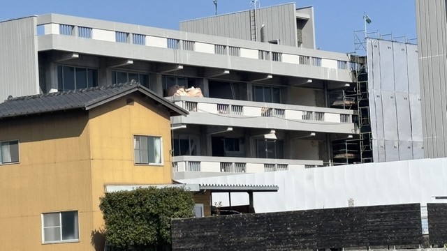 事故があった県立笠田高校の旧校舎