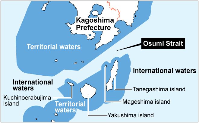 Chinese warship transits spike around future Japan-U.S. base