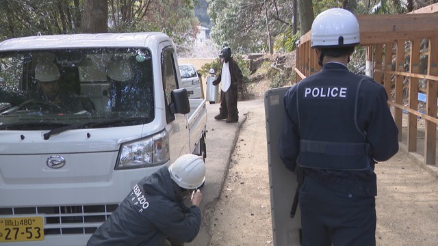 危険動物の捕獲訓練　池田動物園　岡山・北区京山