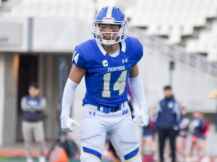 アメフト - 関西学院大DB礒田啓太郎 「ここから」のところで大けが