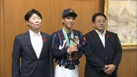 早嶋健太さん　障害者野球　世界一＆ＭＶＰを報告　岡山