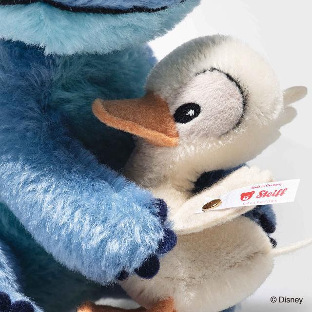 上海ディズニー　スティッチ ぬいぐるみ　みにくいアヒルの子 希少 世界限定626個！ シュタイフ「ディズニースティッチとアヒルの子」発売