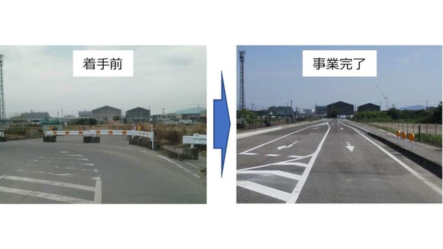 市道西大寺川口52号線 道路改良事業【岡山市提供】