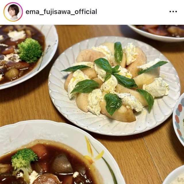 藤澤恵麻インスタグラム＠ema_fujisawa_officialより