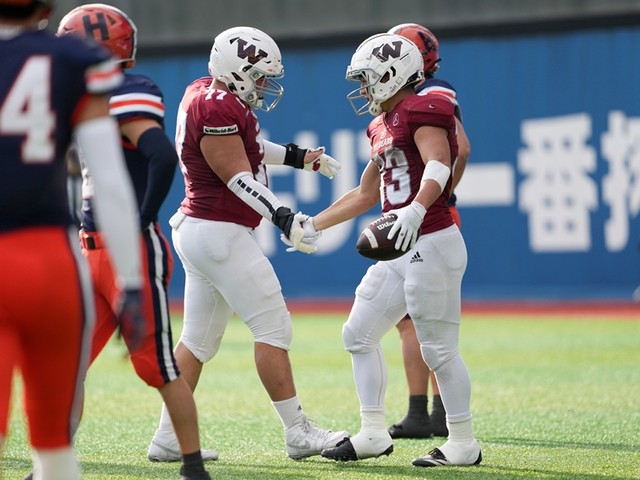 アメフト - 早稲田大RB長内一航 エースの穴を埋める4TD、野球で届か