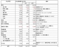 支出が増加した項目（提供画像）