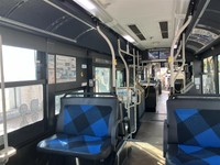 車内の至るところに、ＱＲコードが掲示されています。