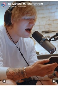 エド・シーランのインスタグラム＠teddysphotosより