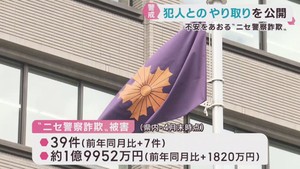 偽警察官による特殊詐欺　警察が犯行の手口を公開し警戒を呼び掛け