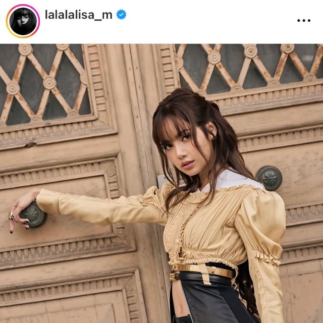 BLACKPINKリサのインスタグラム（＠lalalalisa_m）より