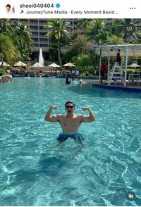 そっくりで見分けがつかない長男　照英インスタグラム＠shoei040404より